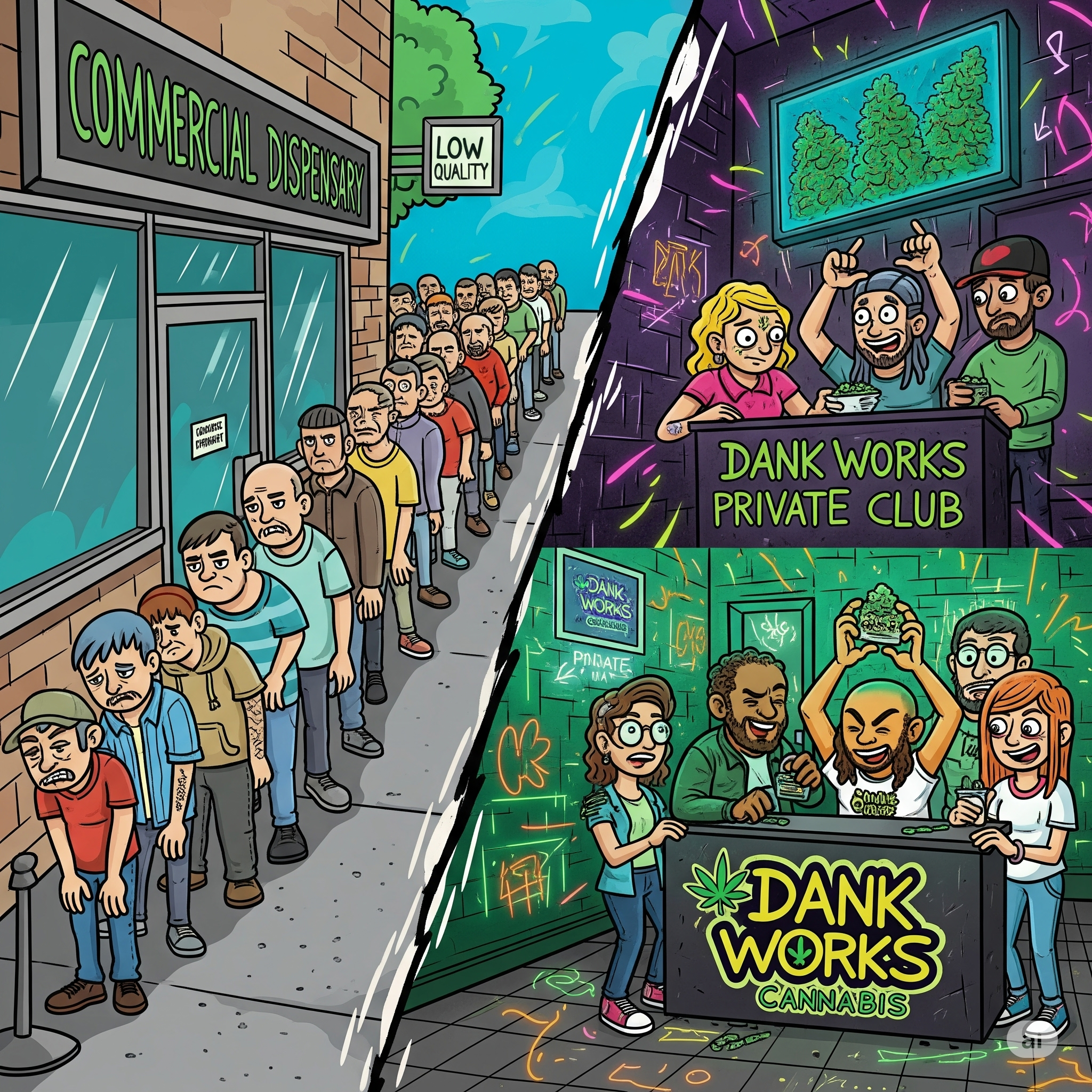 Delaware, Ditch the Dispensary Line: Why Dank Works Cannabis Club is Your Superior Cannabis Experience